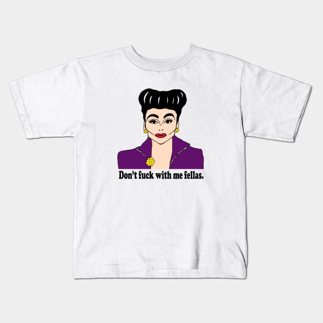 MOMMIE DEAREST FAN ART Kids T-Shirt by cartoonistguy